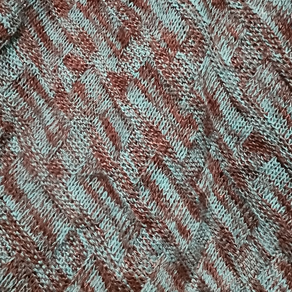 Teal Brick Patterned Overlay - image 2